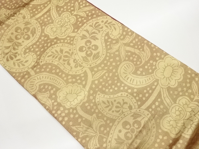 JAPANESE KIMONO / VINTAGE FUKURO OBI / SILK / WOVEN SARASA